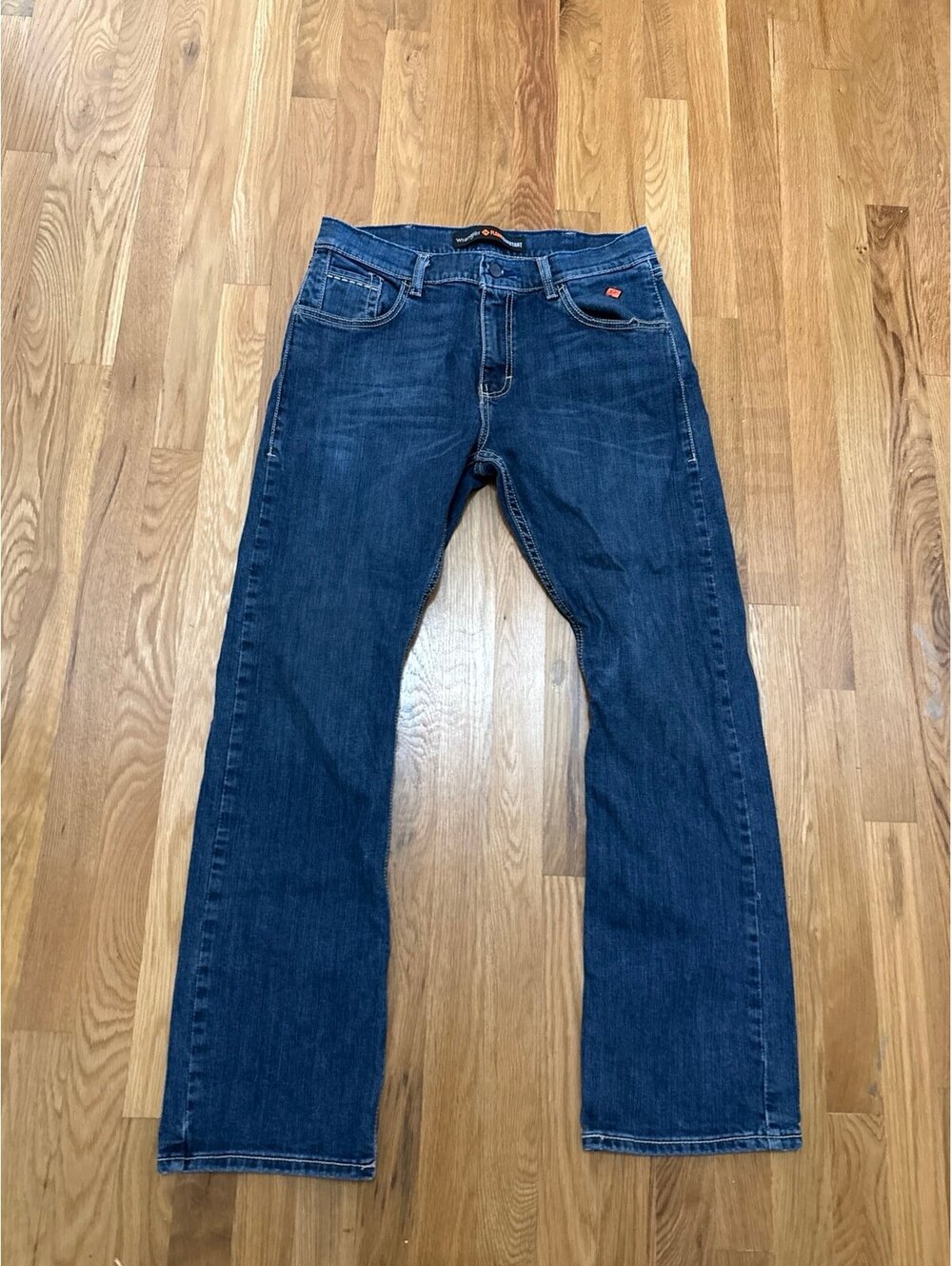 Wrangler Flame Resistant Men's Dark Wash Jeans 32x32